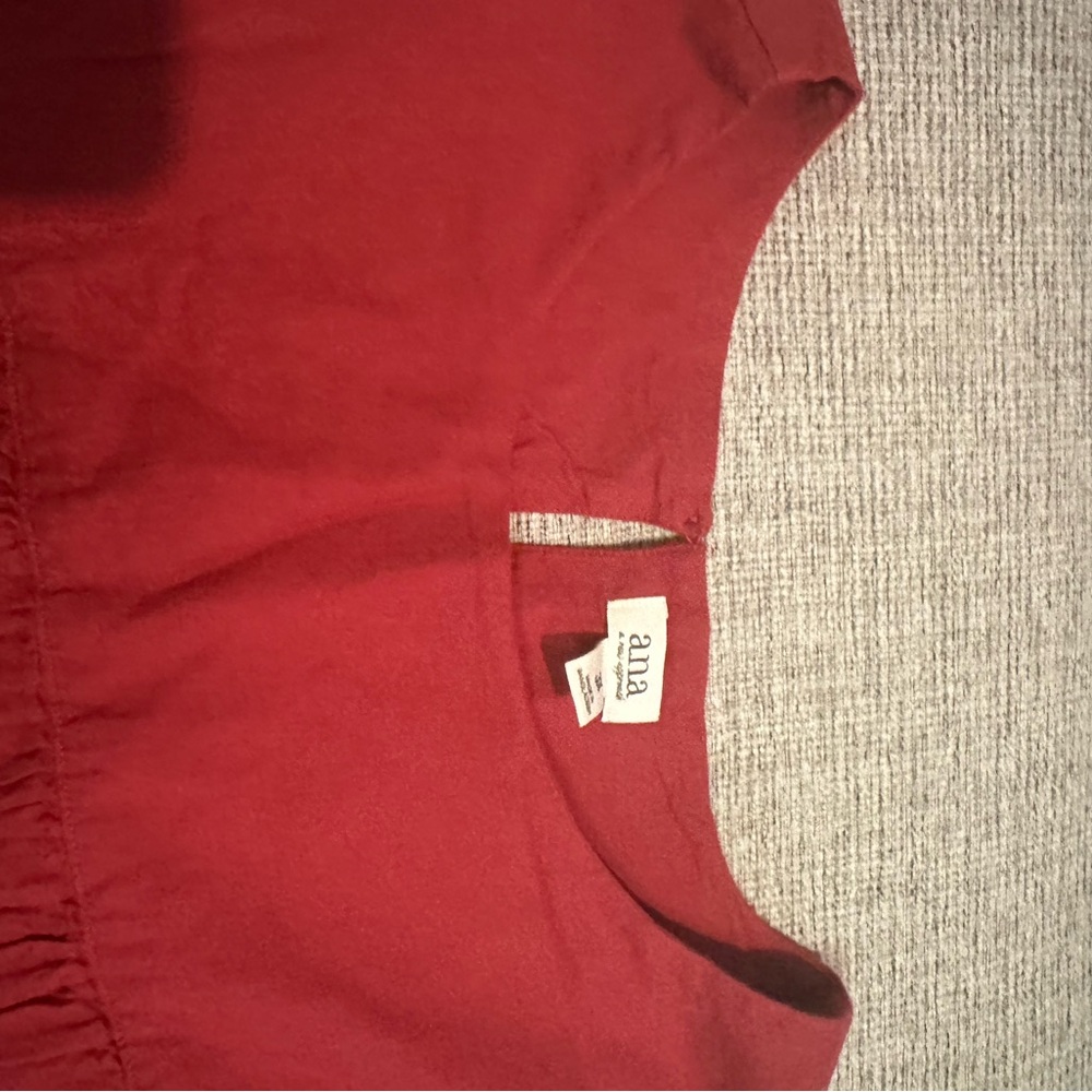 Red long sleeve blouse - Picture 3 of 3